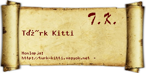 Türk Kitti névjegykártya